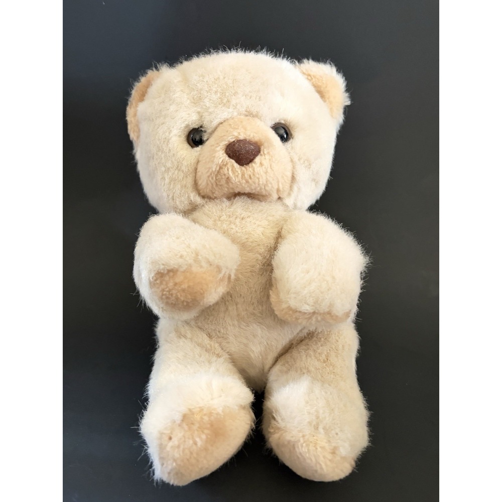Vintage Russ Berrie Cream/ Light Brown Teddy Bear BUBBA Snuggles